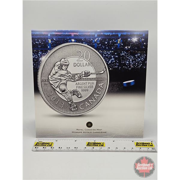 RCM Canada 2013 $20 Fine Silver : Hockey (99.99%) (GST Exempt)