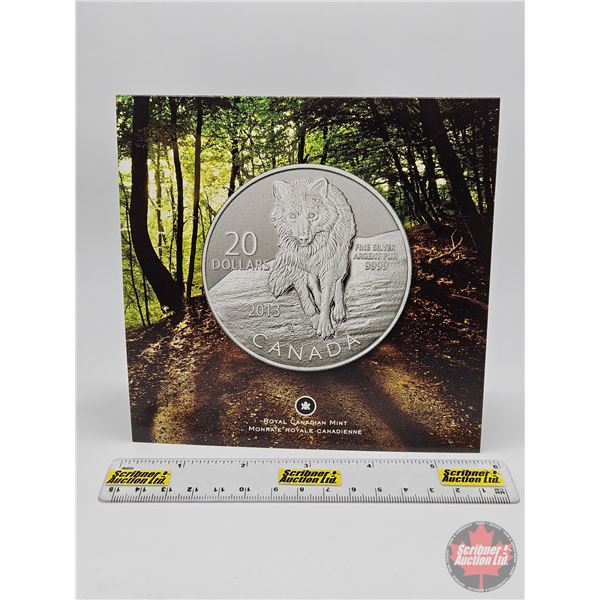 RCM Canada 2013 $20 Fine Silver : Wolf (99.99%) (GST Exempt)