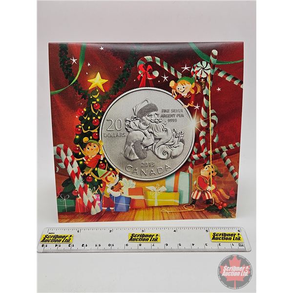 RCM Canada 2013 $20 Fine Silver : Santa (99.99%) (GST Exempt)