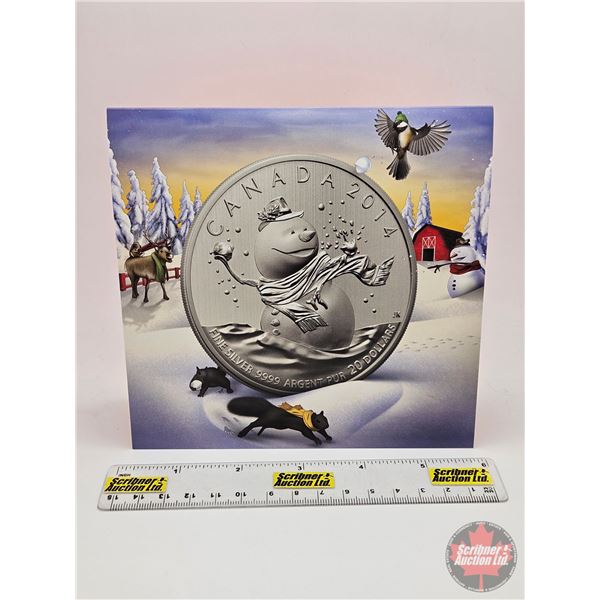 RCM Canada 2014 $20 Fine Silver : Snowman (99.99%) (GST Exempt)