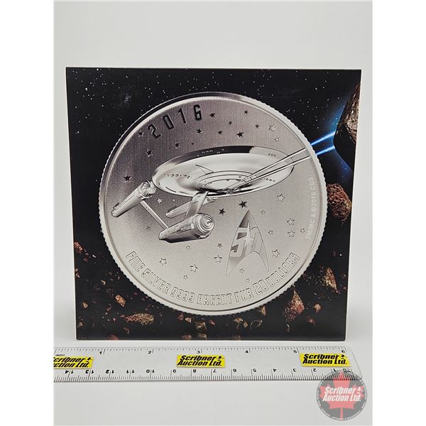 RCM Canada 2016 $20 Fine Silver : Star Trek™: Enterprise (99.99%) (GST Exempt)