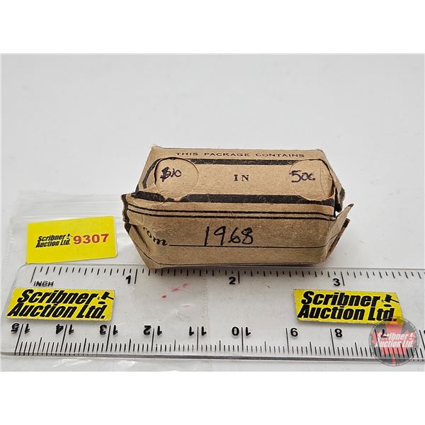 Canada Fifty Cent  Roll : 1968 (20 Coins)