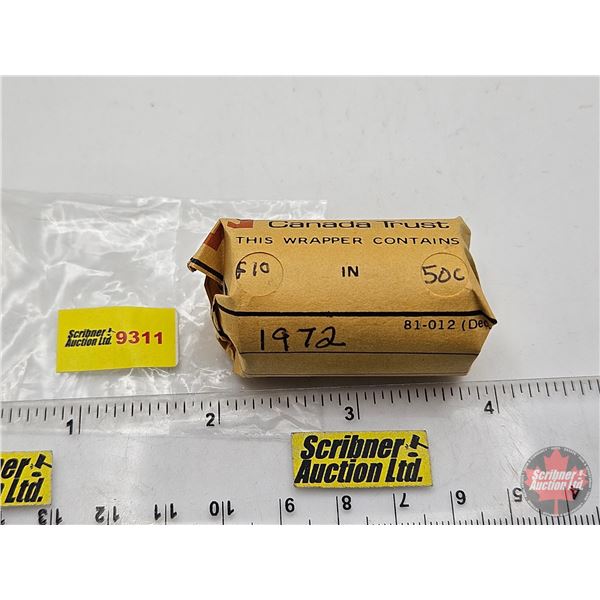 Canada Fifty Cent  Roll : 1972 (20 Coins)
