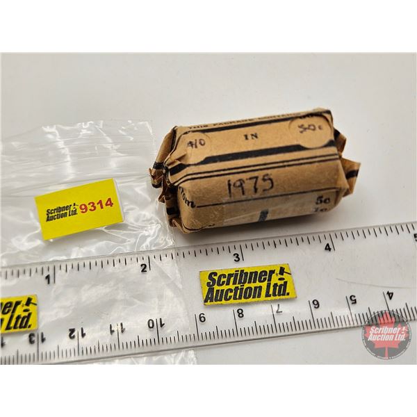 Canada Fifty Cent  Roll : 1975 (20 Coins)