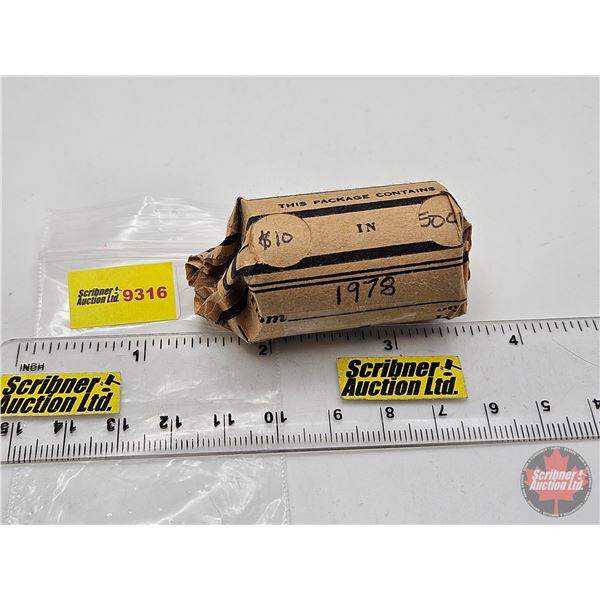 Canada Fifty Cent  Roll : 1978 (20 Coins)