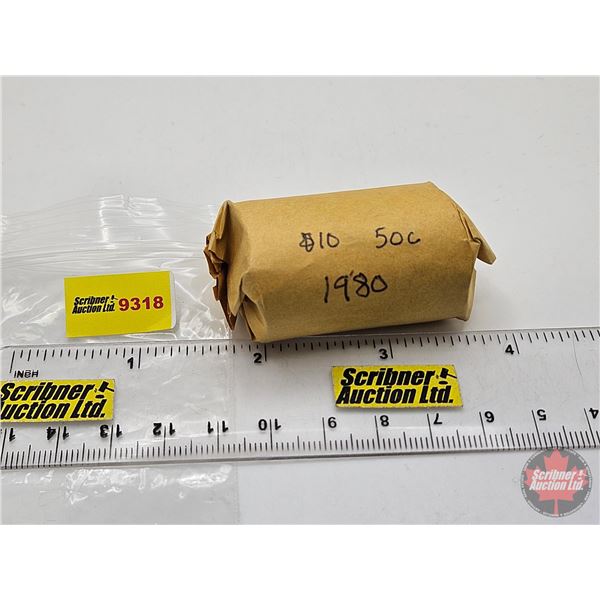 Canada Fifty Cent  Roll : 1980 (20 Coins)