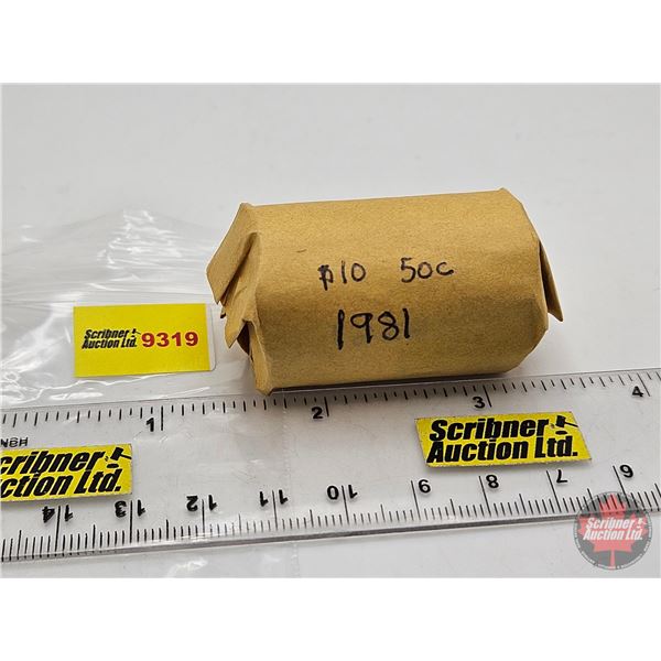 Canada Fifty Cent  Roll : 1981 (20 Coins)