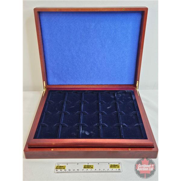 Leuchtturm Coin Storage/Display Case : 40 Coin Spaces (2 Level) (2-1/4"H x 13"W x 10-5/8"D)