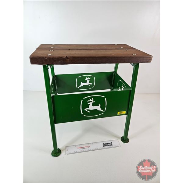 John Deere Step Stool (Custom) (Steel & Wood) (Measures : 20-1/2"H x 20"W x 15"D)