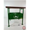Image 2 : John Deere Step Stool (Custom) (Steel & Wood) (Measures : 20-1/2"H x 20"W x 15"D)
