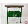 Image 5 : John Deere Step Stool (Custom) (Steel & Wood) (Measures : 20-1/2"H x 20"W x 15"D)