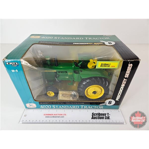 John Deere 4020 Standard Tractor : Precision Key Series #6 (ERTL) (Scale 1:16) (Box Measures : 7-1/4
