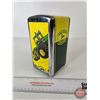 Image 3 : John Deere Tin Napkin Holder c/w Napkins (Measures : 7-1/2"H)