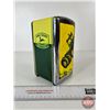 Image 4 : John Deere Tin Napkin Holder c/w Napkins (Measures : 7-1/2"H)