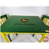 Image 2 : John Deere Kids Table & (2) Chairs (Table Measures : 24"H x 31-1/2"W x 23-1/2"D)