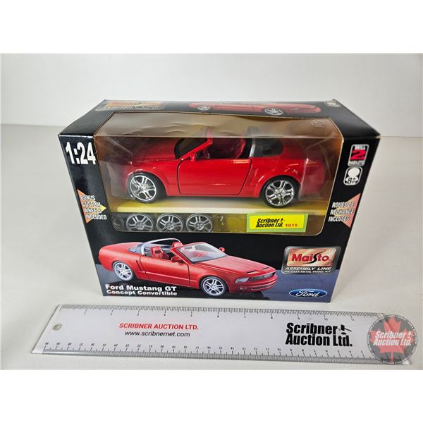 Assembly Line Diecast Metal Model Kit : Ford Mustang GT Concept Convertible (Maisto)  (Scale 1:24) (