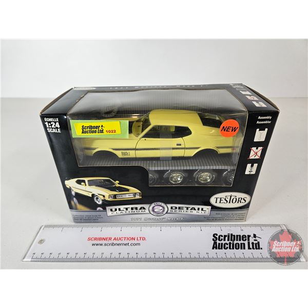 Testors Ultra Detail Metal Body Model Kit : 1971 Mustang Mach 1  (Scale 1:24) (Box Measures : 6"H x 