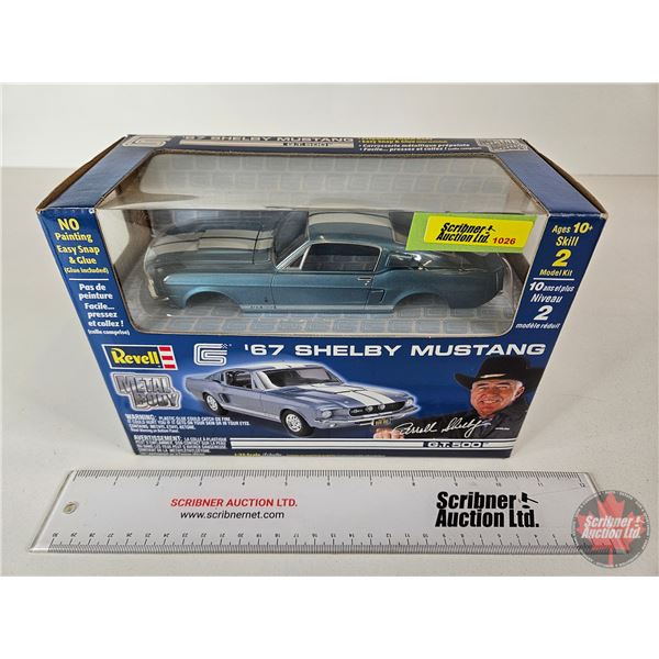 Revell Metal Body Model : '67 Shelby Mustang GT 500  (Scale 1:25) (Box Measures : 6-1/2"H x 9-1/2"W 