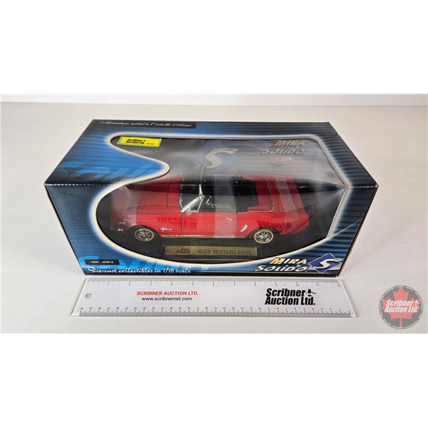 Ford Mustang Convertible (Solido) (Scale 1:18) (Box Measures : 5-1/2"H x 12-1/2"W x 6"D)