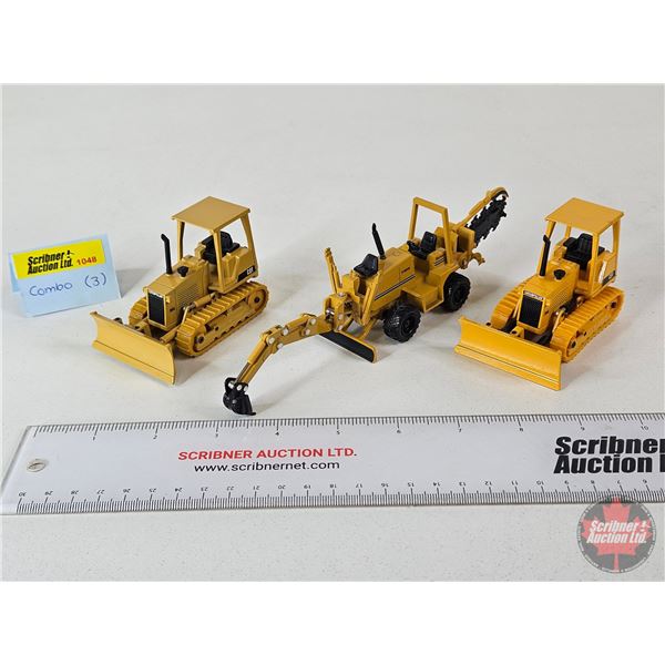 CAT Bulldozers (2) c/w Vermeer Trencher  (Scale 1:50)