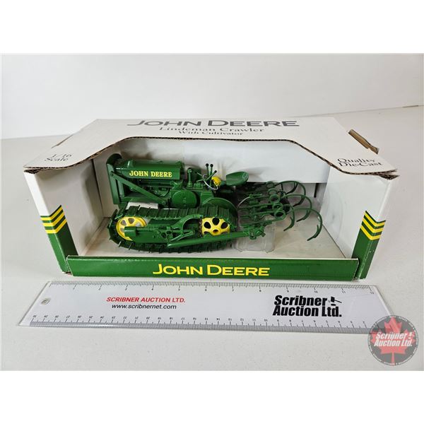 John Deere Lindeman Crawler w/Cultivator (Spec Cast) (Scale 1:16) (Box Measures : 4-1/2"H x 12"W x 6