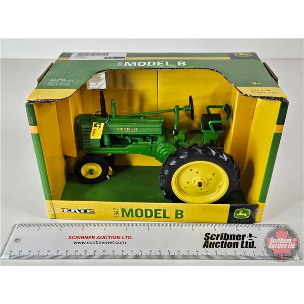 John Deere 1947 Model B Tractor (ERTL) (Scale 1:16) (Box Measures : 6-1/2"H x 10"W x 6"D)