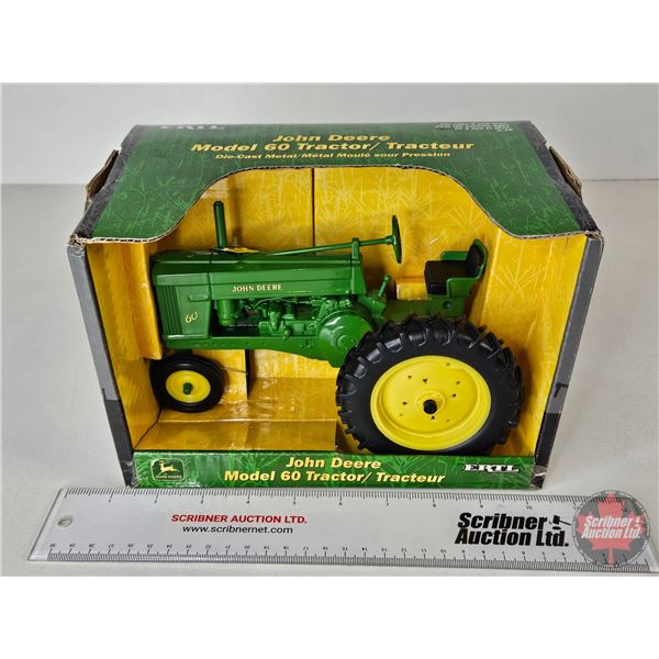 John Deere Model 60 Tractor (ERTL) (Scale 1:16) (Box Measures : 6-1/4"H x 9-1/2"W x 6"D)