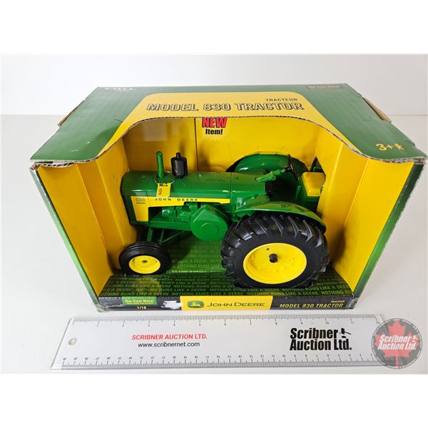 John Deere Model 830 Tractor (ERTL) (Scale 1:16) (Box Measures : 7"H x 10-1/2"W x 6-1/2"D)
