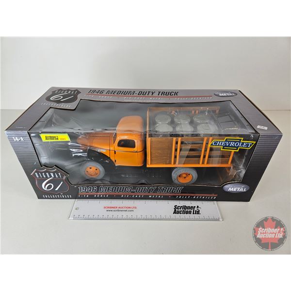 1946 Chevrolet Medium Duty Truck (Highway 61) (Scale 1:16) (Box Measures : 7"H x 18-1/2"W x 8"D)