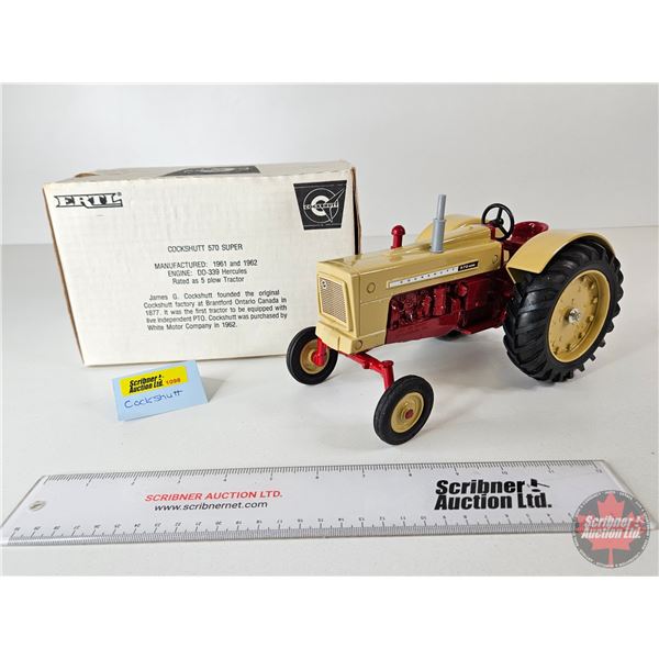 Cockshutt 570 Super Tractor : Farm Toy Museum Commemorative 1987 (ERTL) (Scale 1:16) (Box Measures :