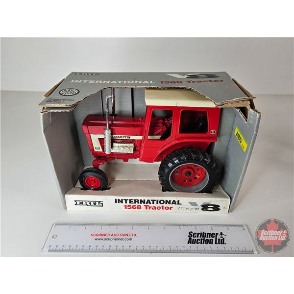 IH 1568 Tractor : "1994 - 3rd in a Series of 4" (ERTL) (Scale 1:16) (Box Measures : 7-3/4"H x 11-1/4
