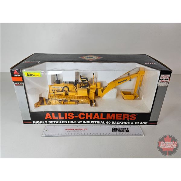 Allis-Chalmers HD-3 c/w Industrial 60 Backhoe & Blade : Classic Series (Spec Cast) (Scale 1:16) (Box