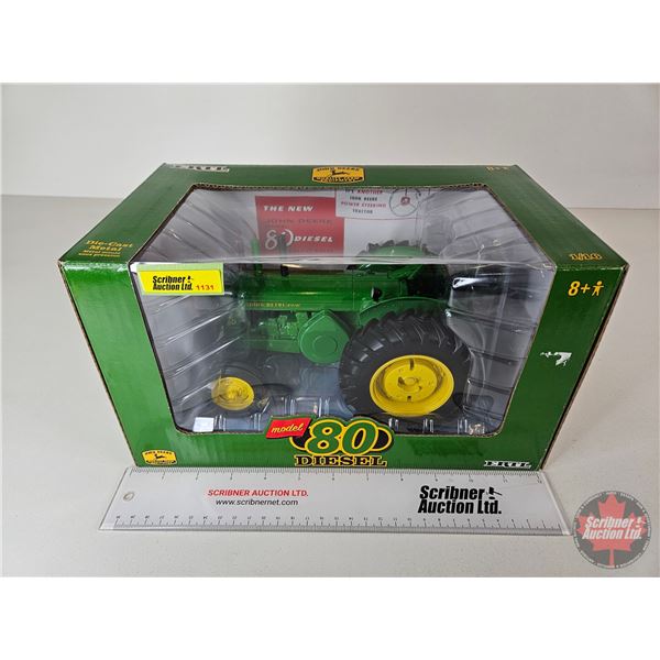 John Deere Model 80 Diesel (ERTL) (Scale 1:16) (Box Measures : 7"H x 12"W x 7-1/2"D)
