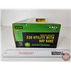 Image 5 : John Deere 330 Utility With Hay Rake (ERTL) (Scale 1:16) (Box Measures: 5"H x 16-1/2"W x 8-1/2"D)