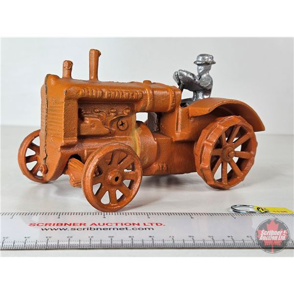 Allis-Chalmers Cast Iron Tractor w/Farmer  (Scale 1:16)
