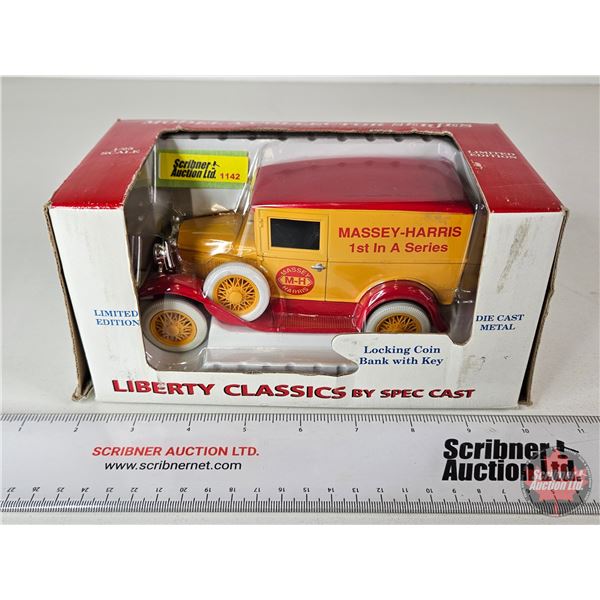 Truck Bank : Massey Harris 1st In A Series (Spec Cast) (Box Measures : 4"H x 8"W x 4"D)