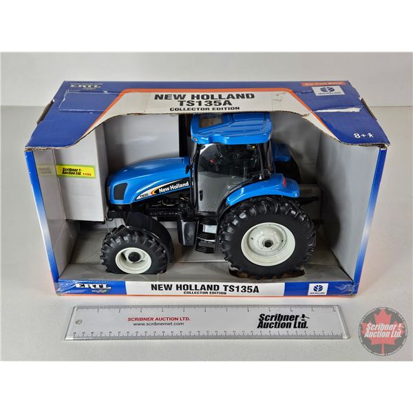 New Holland TS135A Tractor : Collector Edition (ERTL) (Scale 1:16) (Box Measures : 8"H x 15"W x 8"D)