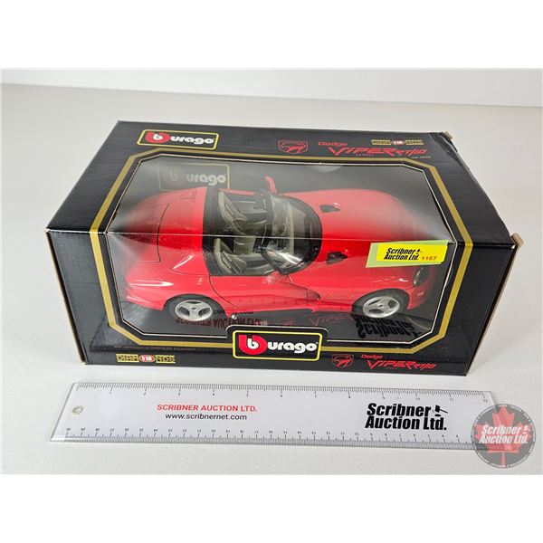 Dodge Viper RT/10 (Burago) (Scale 1:18) (Box Measures : 5"H x 12"W x 7"D)