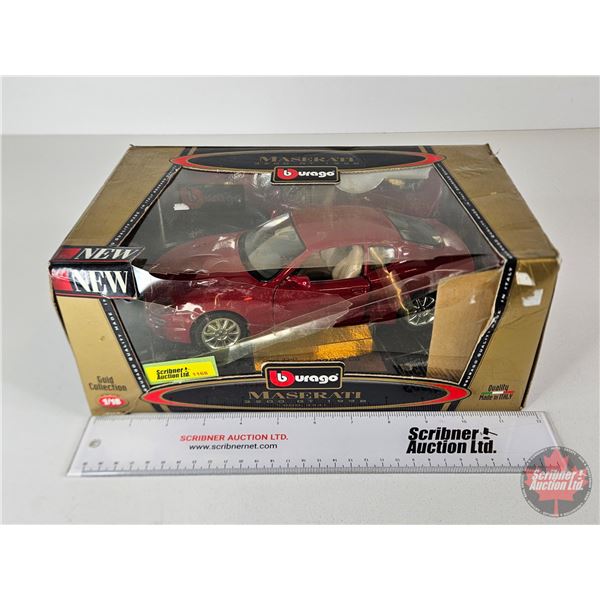 Maserati 3200 GT 1998 (Burago) (Scale 1:18) (Box Measures : 5"H x 12"W x 7-1/2"D)