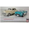 Image 2 : Chevrolet Cars (2) : Diecast Metal - Corvette - Fleetline (Scale 1:24)