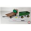 Image 1 : ERTL Combo : (2) Wagons & Lrg Square Bale (Scale 1:16)