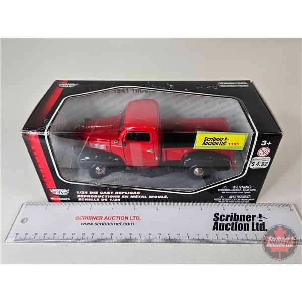 Plymouth Pickup 1941 (Motor Max) (Scale 1:24) (Box Measures : 4"H x 10"W x 4-1/2"D)