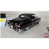 Image 10 : Variety of Black Metal Diecast Vehicles (4) :  - Cadillac - 1957 Chev Bel Air - Plymouth Truck - Che
