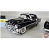 Image 5 : Variety of Black Metal Diecast Vehicles (4) :  - Cadillac - 1957 Chev Bel Air - Plymouth Truck - Che