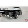 Image 7 : Variety of Black Metal Diecast Vehicles (4) :  - Cadillac - 1957 Chev Bel Air - Plymouth Truck - Che