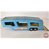 Image 5 : Tin Toy Automobile Carrier Trailer w/ (3) Diecast Vehicles (Scale 1:43) (Trailer Measures : 13-1/2"L