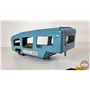 Image 8 : Tin Toy Automobile Carrier Trailer w/ (3) Diecast Vehicles (Scale 1:43) (Trailer Measures : 13-1/2"L
