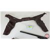 Image 3 : Vintage Toy Rifles (3) w/ Toy Cowboy Belt & Holster  (Longest Gun Measures : 27")