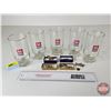 Image 1 : MORRIS Collector Combo:  - Drinking Glasses (4) (Glasses Measures: 5-1/2"H) - MF Tie Clips (7)