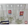 Image 2 : MORRIS Collector Combo:  - Drinking Glasses (4) (Glasses Measures: 5-1/2"H) - MF Tie Clips (7)